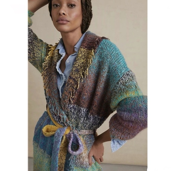 Multicolor Knit Women's Sweater - Picture 3 of 10